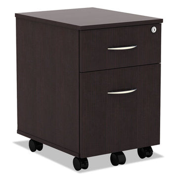 Alera® Alera Valencia Series Mobile Pedestal, Left Or Right, 2-drawers: Box-file, Legal-letter, Mahogany, 15.88" X 19.13" X 22.88" freeshipping - TVN Wholesale